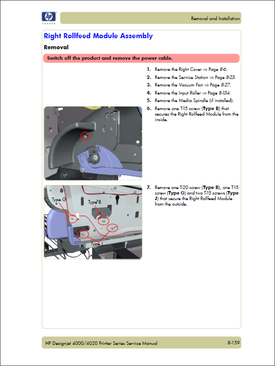 HP Designjet 4020 Service Manual-6